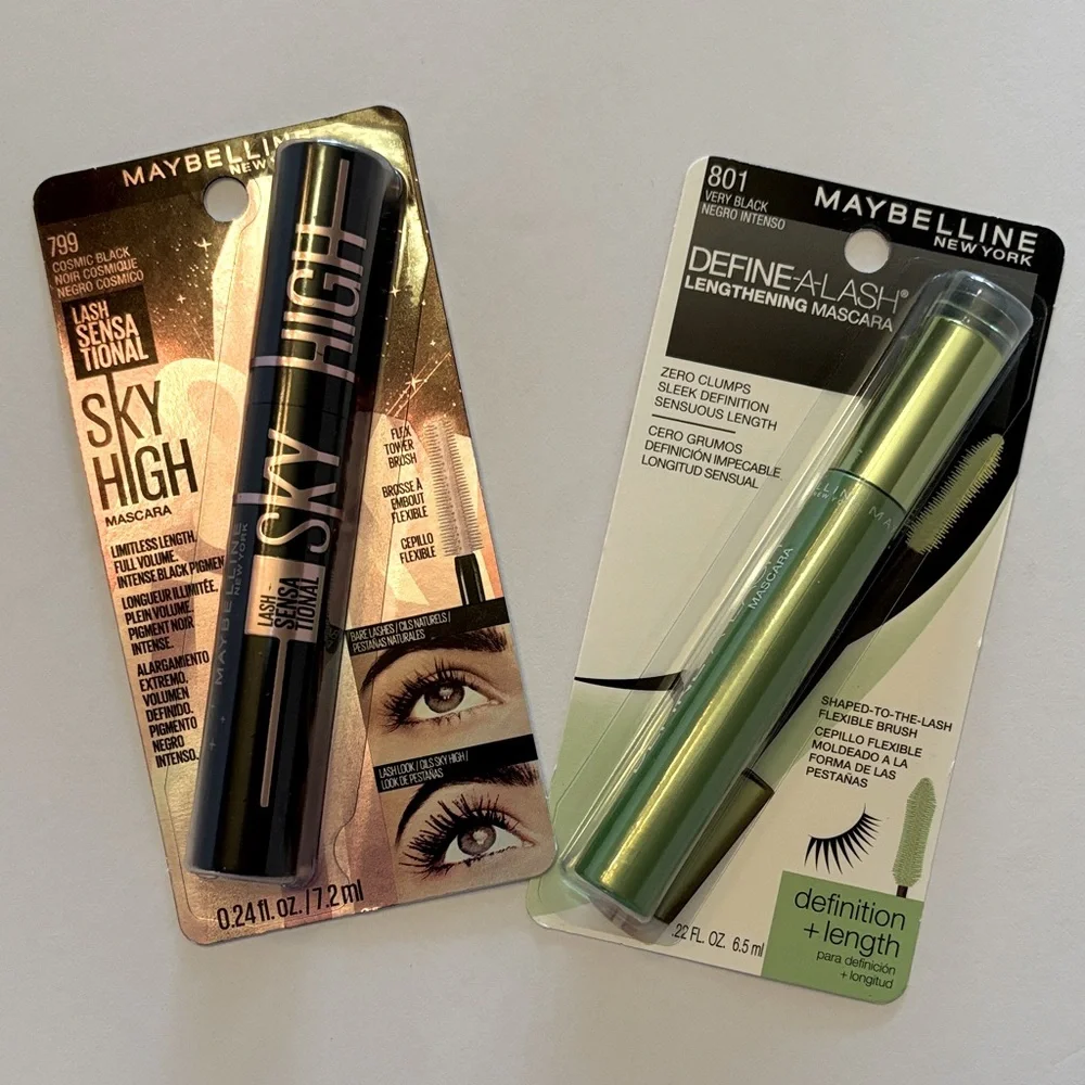 Maybelline | Eyelash Bundle SKY HIGH Cosmic Black | Define-A-Lash Lengthening 2